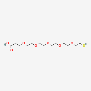 molecular formula C13H26O7S B3103782 Thiol-PEG5-acid CAS No. 1449390-67-3