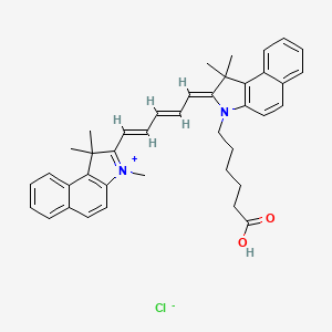 molecular formula C40H43ClN2O2 B3103794 Cy5.5-carboxylic acid chloride CAS No. 1449612-07-0