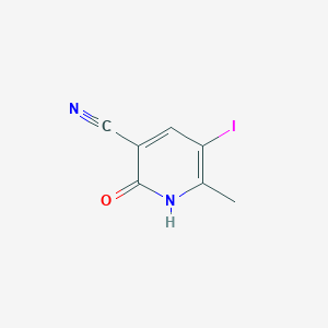 molecular formula C7H5IN2O B3103795 2-Hydroxy-5-iodo-6-methyl-nicotinonitrile CAS No. 144967-99-7