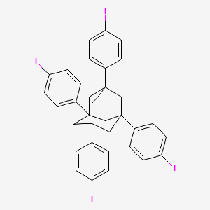 molecular formula C34H28I4 B3103796 1,3,5,7-Tetrakis(4-iodophenyl)adamantane CAS No. 144970-30-9