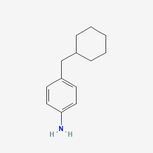 molecular formula C13H19N B3103812 4-Cyclohexylmethylaniline CAS No. 145071-73-4