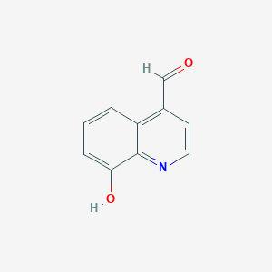 molecular formula C10H7NO2 B3103835 8-Hydroxyquinoline-4-carbaldehyde CAS No. 14510-07-7