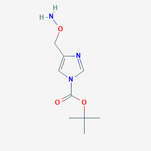 tert-Butyl 4-((aminooxy)methyl)-1H-imidazole-1-carboxylate