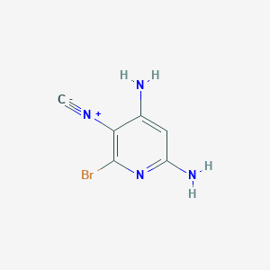 6-Bromo-5-isocyano-pyridine-2,4-diamine