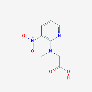 molecular formula C8H9N3O4 B3103909 [Methyl(3-nitropyridin-2-yl)amino]acetic acid CAS No. 145323-47-3