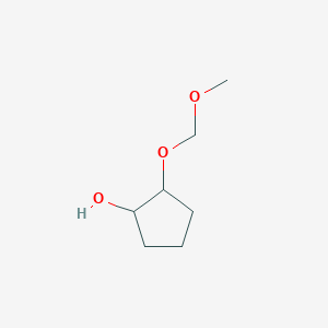 molecular formula C7H14O3 B3103914 2-(Methoxymethoxy)cyclopentanol CAS No. 1453267-32-7