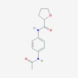 molecular formula C13H16N2O3 B310392 N-(4-acetamidophenyl)oxolane-2-carboxamide 