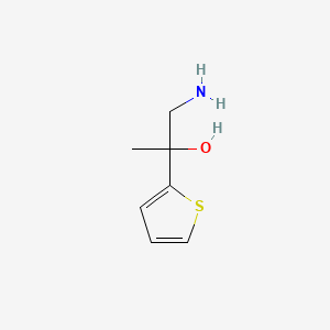 molecular formula C7H11NOS B3103943 1-Amino-2-(thiophen-2-yl)propan-2-ol CAS No. 145412-85-7