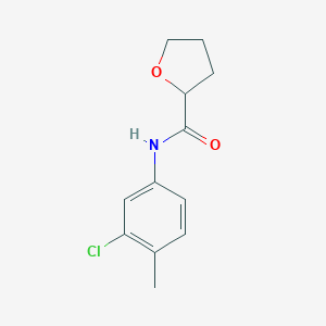molecular formula C12H14ClNO2 B310395 N-(3-chloro-4-methylphenyl)tetrahydro-2-furancarboxamide 