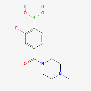 2-Fluoro-4-(4-methylpiperazine-1-carbonyl)phenylboronic acid