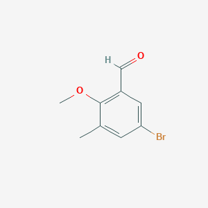 5-Bromo-2-methoxy-3-methylbenzaldehyde