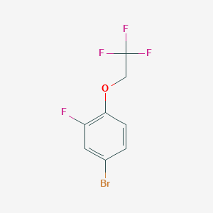 molecular formula C8H5BrF4O B3104047 4-溴-2-氟-1-(2,2,2-三氟乙氧基)苯 CAS No. 145767-77-7