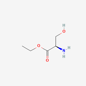 molecular formula C5H11NO3 B3104072 (R)-Ethyl 2-amino-3-hydroxypropanoate CAS No. 145937-64-0