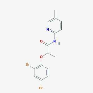 molecular formula C15H14Br2N2O2 B310411 2-(2,4-dibromophenoxy)-N-(5-methyl-2-pyridinyl)propanamide 