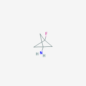 molecular formula C5H8FN B3104111 3-氟代双环[1.1.1]戊烷-1-胺 CAS No. 146038-60-0