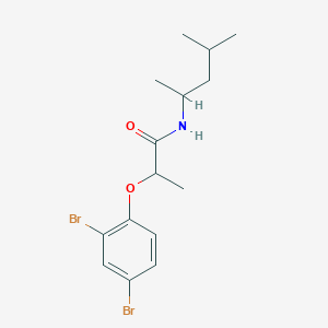 molecular formula C15H21Br2NO2 B310412 2-(2,4-dibromophenoxy)-N-(1,3-dimethylbutyl)propanamide 