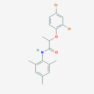 2-(2,4-dibromophenoxy)-N-mesitylpropanamide