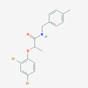 2-(2,4-dibromophenoxy)-N-(4-methylbenzyl)propanamide