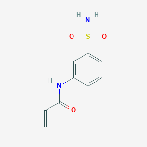 molecular formula C9H10N2O3S B3104158 N-(3-磺酰氨基苯基)丙-2-烯酰胺 CAS No. 146285-17-8