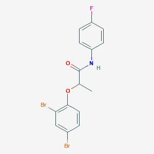 2-(2,4-dibromophenoxy)-N-(4-fluorophenyl)propanamide