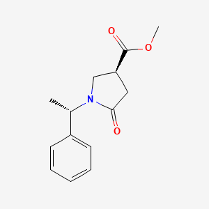 (S)-methyl 5-oxo-1-((S)-1-phenylethyl)pyrrolidine-3-carboxylate