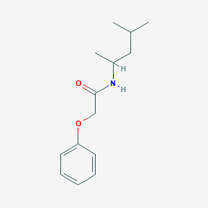 molecular formula C14H21NO2 B310419 N-(1,3-dimethylbutyl)-2-phenoxyacetamide 