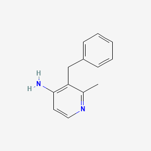 molecular formula C13H14N2 B3104208 3-Benzyl-2-methylpyridin-4-amine CAS No. 1464091-66-4