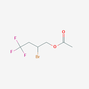 (2-Bromo-4,4,4-trifluorobutyl)acetate