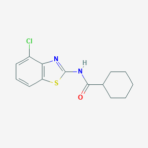 N-(4-chloro-1,3-benzothiazol-2-yl)cyclohexanecarboxamide