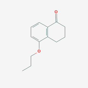 molecular formula C13H16O2 B3104232 5-Propoxy-1,2,3,4-tetrahydronaphthalen-1-one CAS No. 1465547-66-3