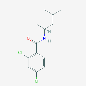 molecular formula C13H17Cl2NO B310425 2,4-dichloro-N-(1,3-dimethylbutyl)benzamide 