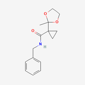 N-Benzyl-1-(2-methyl-1,3-dioxolan-2-yl)cyclopropane-1-carboxamide