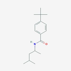 molecular formula C17H27NO B310430 4-tert-butyl-N-(1,3-dimethylbutyl)benzamide 