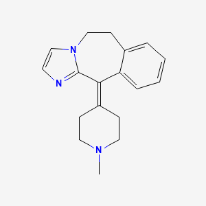 molecular formula C18H21N3 B3104301 6,11-Dihydro-11-(1-methyl-4-piperidinylidene)-5H-imidazo[2,1-b][3]benzazepine CAS No. 147083-36-1