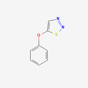 molecular formula C8H6N2OS B3104318 5-Phenoxy-1,2,3-thiadiazole CAS No. 147246-58-0