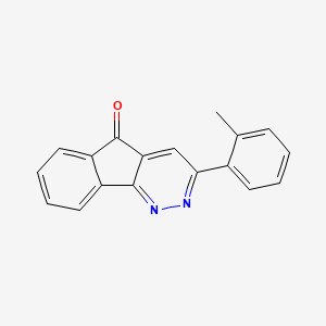 molecular formula C18H12N2O B3104352 3-(2-methylphenyl)-5H-indeno[1,2-c]pyridazin-5-one CAS No. 147508-61-0