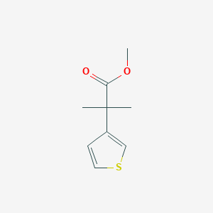 molecular formula C9H12O2S B3104366 2-甲基-2-噻吩-3-基丙酸甲酯 CAS No. 147632-26-6