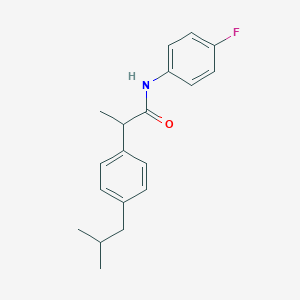 molecular formula C19H22FNO B310438 N-(4-fluorophenyl)-2-(4-isobutylphenyl)propanamide 