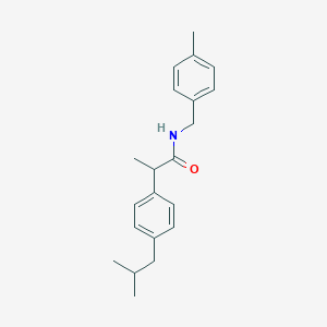 molecular formula C21H27NO B310439 2-(4-isobutylphenyl)-N-(4-methylbenzyl)propanamide 