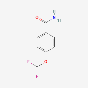 molecular formula C8H7F2NO2 B3104409 4-(二氟甲氧基)苯甲酰胺 CAS No. 147992-28-7