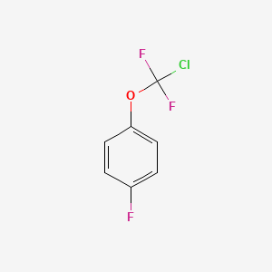 molecular formula C7H4ClF3O B3104423 1-(Chlorodifluoromethoxy)-4-fluorobenzene CAS No. 147992-31-2
