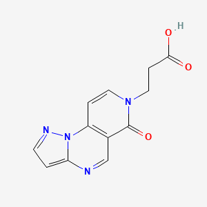 3-(6-oxopyrazolo[1,5-a]pyrido[3,4-e]pyrimidin-7(6H)-yl)propanoic acid