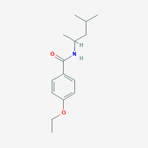 molecular formula C15H23NO2 B310448 N-(1,3-dimethylbutyl)-4-ethoxybenzamide 