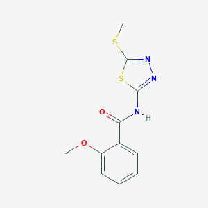 2-methoxy-N-[5-(methylsulfanyl)-1,3,4-thiadiazol-2-yl]benzamide