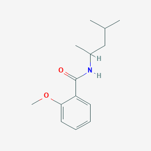 molecular formula C14H21NO2 B310451 N-(1,3-dimethylbutyl)-2-methoxybenzamide 