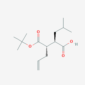 (2R,3S)-3-(tert-Butoxycarbonyl)-2-isobutylhex-5-enoic acid