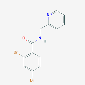 2,4-dibromo-N-(2-pyridinylmethyl)benzamide