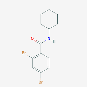 molecular formula C13H15Br2NO B310454 2,4-dibromo-N-cyclohexylbenzamide 