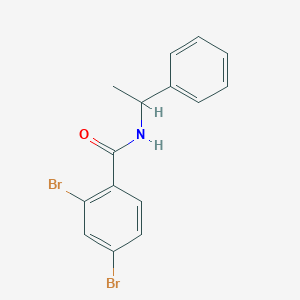 2,4-dibromo-N-(1-phenylethyl)benzamide