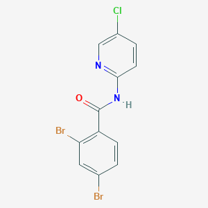 molecular formula C12H7Br2ClN2O B310458 2,4-dibromo-N-(5-chloro-2-pyridinyl)benzamide 
